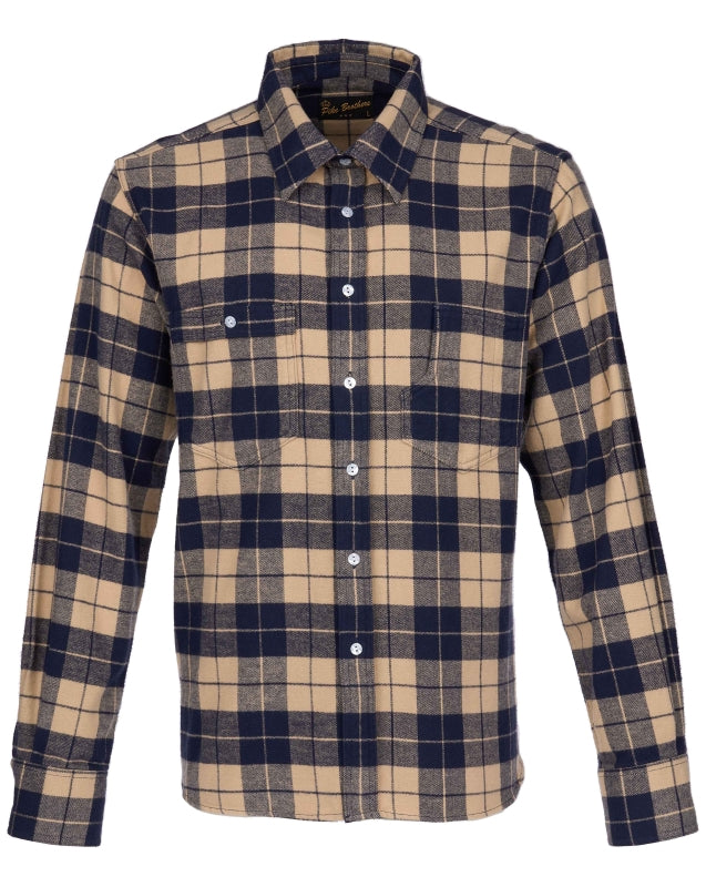 Pike Brothers - Shirt '1937 Roamer Shirt Blue Flannel' 