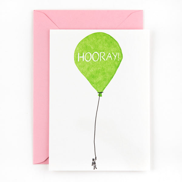 Studio Flash - Postcard 'Hooray balloon'