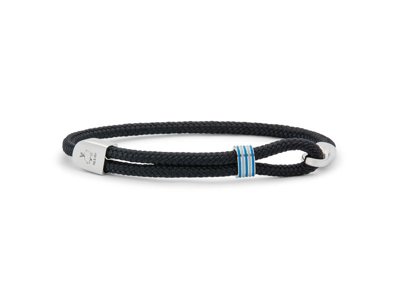 Pig&amp;Hen - Bracelet 'Captain Carl' - Navy &amp; Silver