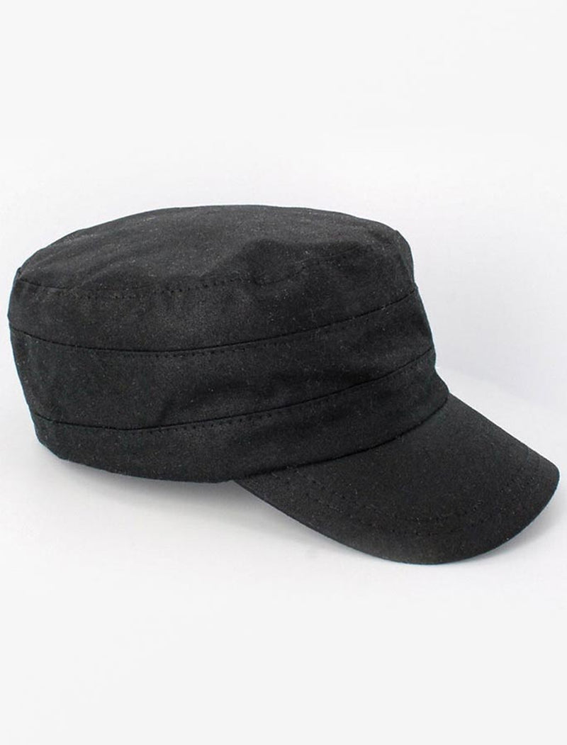 Mucros Weavers - Waxed cap 'Black'