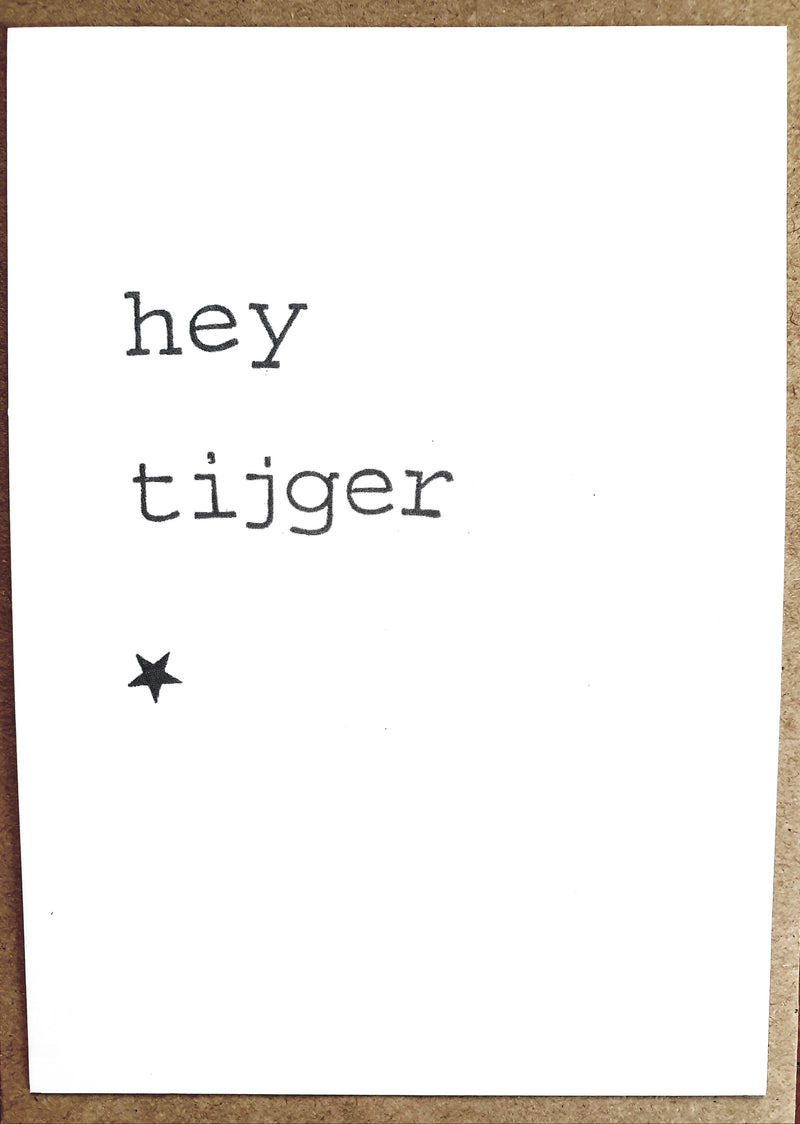 By Mar - Postcard 'Hey tiger'