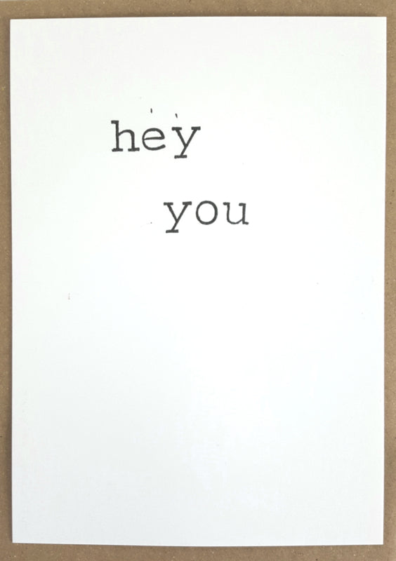 By Mar - Postcard 'Hey you'