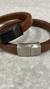 Loostermans - Armbanden 'leder - Bruin'