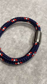 Loostermans - Armbanden 'paracord -witblauwrood'