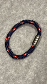 Loostermans - Armbanden 'paracord -witblauwrood'