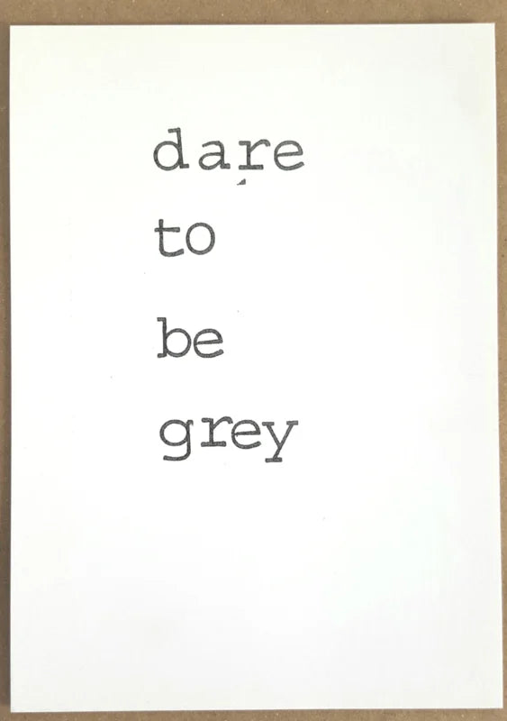 By Mar - Postcards 'Dare to be gray'