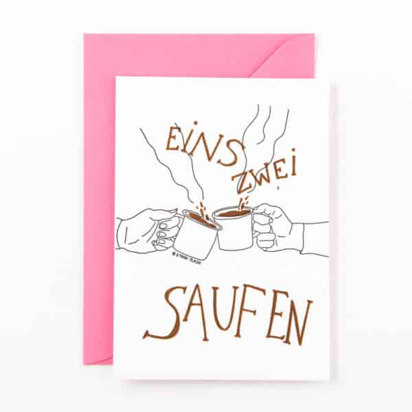 Studio Flash - Postkaarten 'Eins Zwei Saufen'