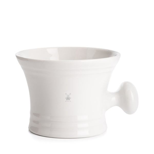 Mühle - Porcelain shaving bowl - white with handle