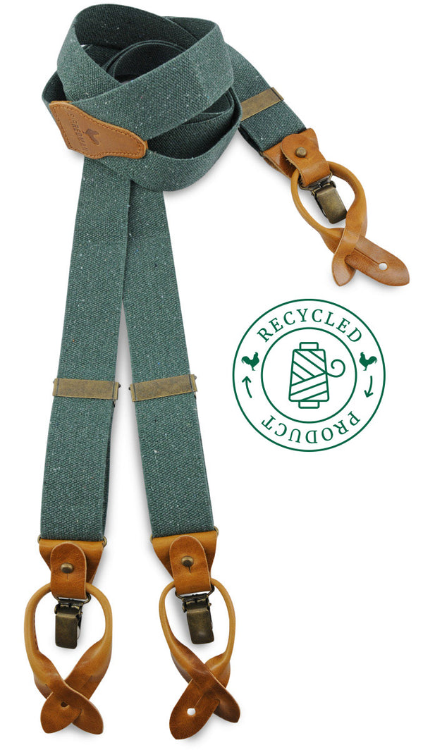Sir Redman - Luxury Braces - Richy Recycle Green