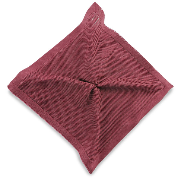 Sir Redman - Knitted Pocket Square - Mauve