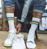 The Vandal - Socks "Belgian Cycling white"