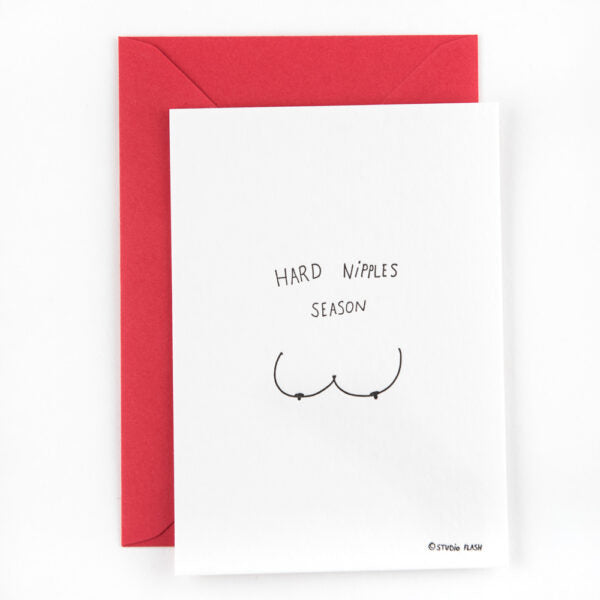 Studio Flash - Postcard 'Hard Nipples Season'