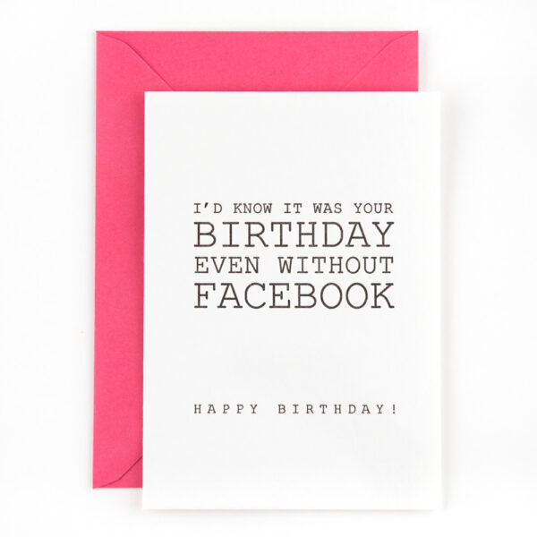 Studio Flash - Postcard 'Facebook'