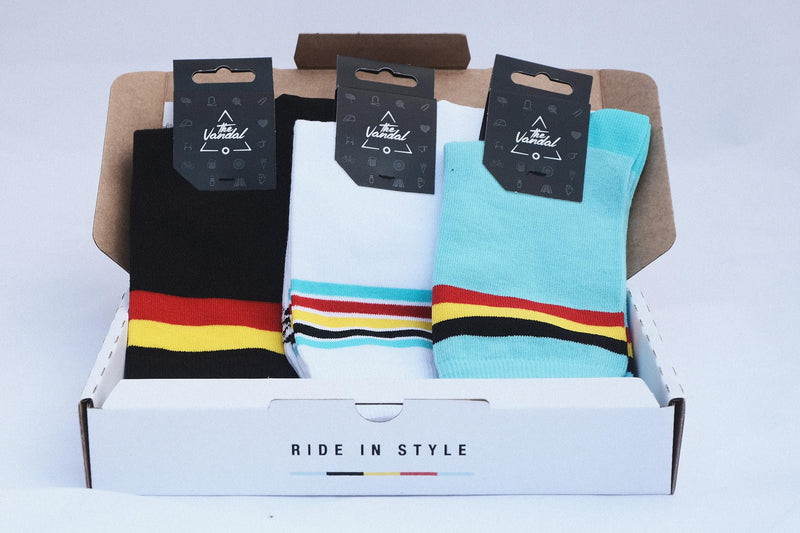 The Vandal - Gift Box Socks "Belgian Cycling"