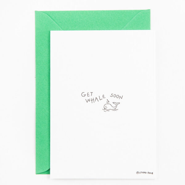 Studio Flash - Postcard 'Get Whale Soon'