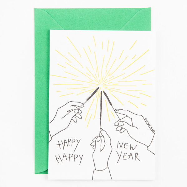 Studio Flash - Postcard 'Happy New Year'