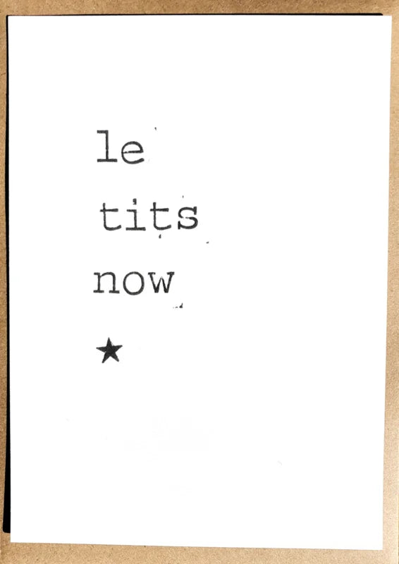 By Mar - Postcard 'Le tits now'