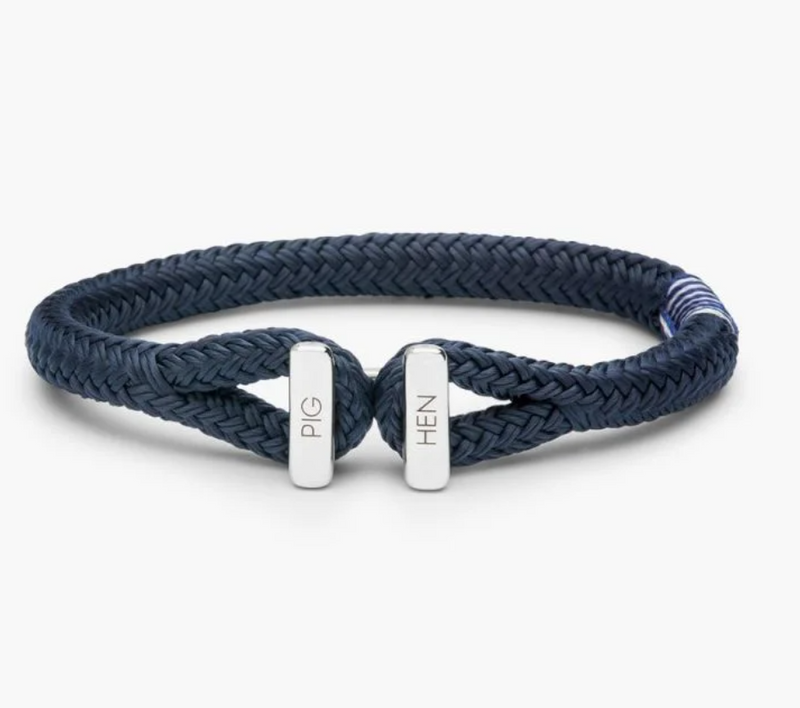 Pig&amp;Hen - Bracelet 'Icy Ike' - Navy &amp; Silver