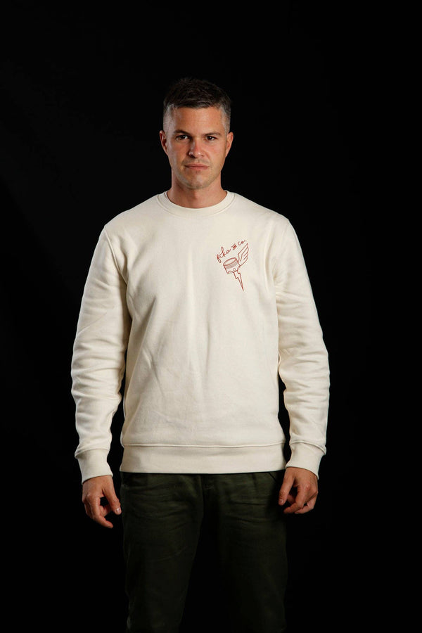 Fika&amp;Co - Sweater 'Cream logo'